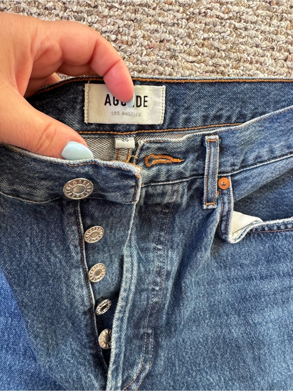 Agolde Riley crop size 25 - Picture 5 of 7